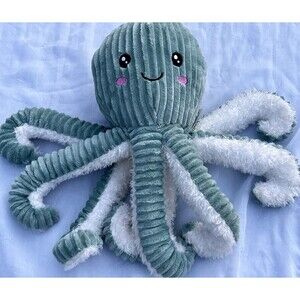 Spark Create Imagine Green Plush Octopus Rattle 13” NWOT